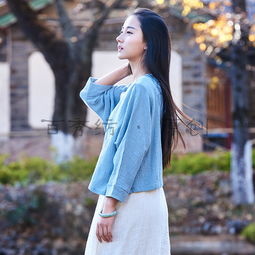 棉麻女裝文藝清新學(xué)院女式短袖外套bxf